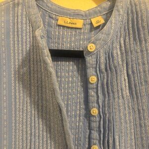 Vintage L.L. Bean Flannel Dolby Pinstriped Dress/Nightgown XL